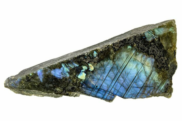 Single Side Polished Labradorite Section - Madagascar #274902